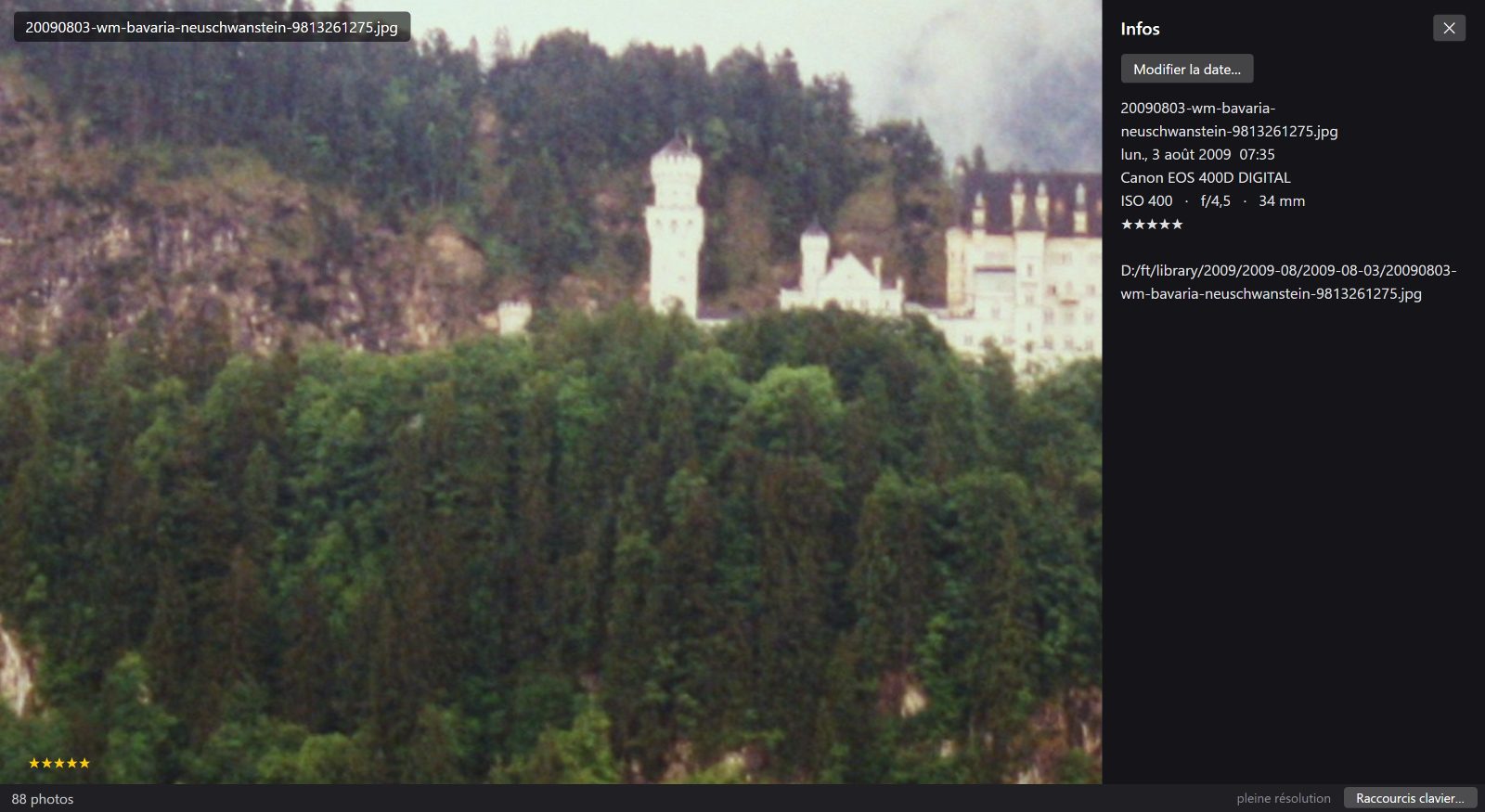 La même photo en 1:1, montrant le détail au niveau du pixel.